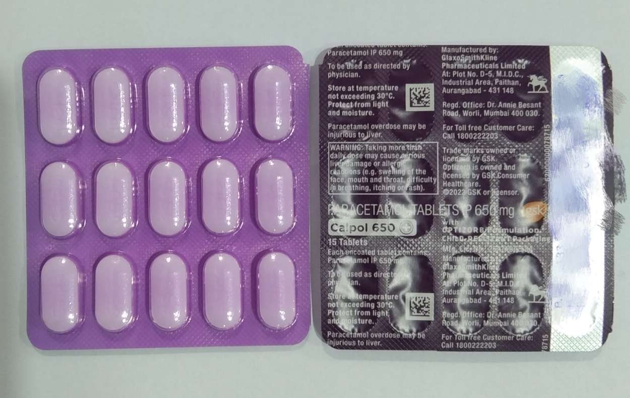 Picture of CALPOL 650MG 15 TAB(SOLD OUT )  