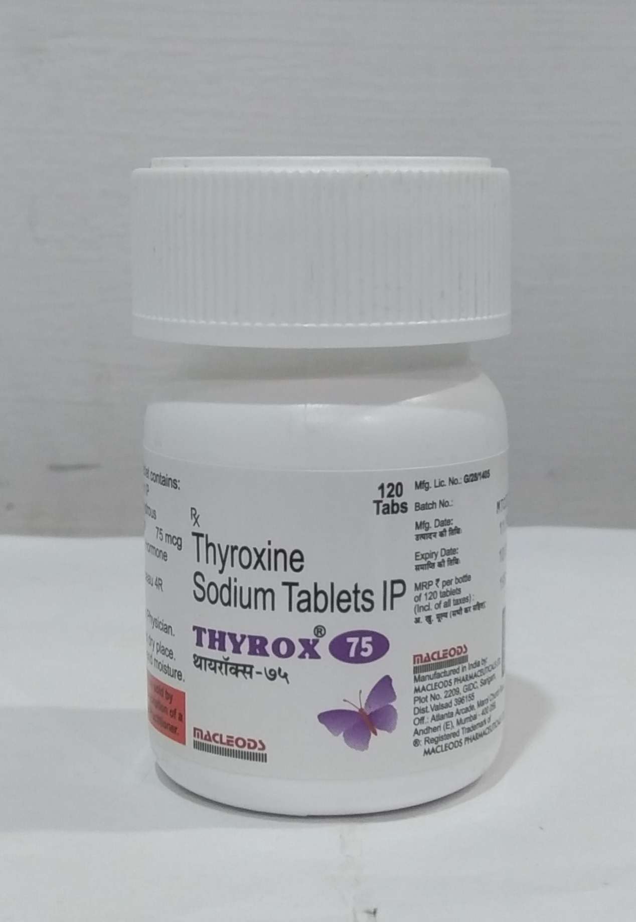 Picture of THYROX 75 120 TAB (SOLD OUT)