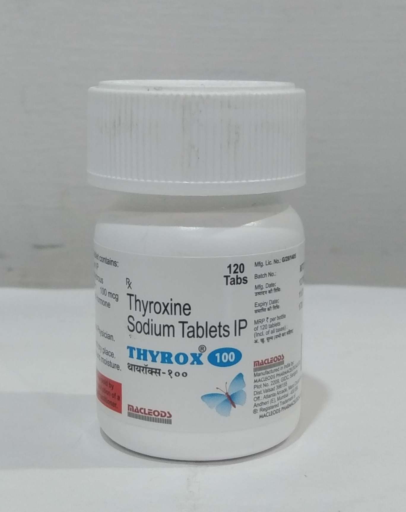 Picture of THYROX 100 120TAB (SOLD OUT)